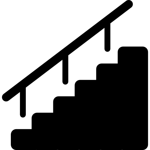 escaleras con asa icono gratis