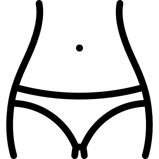 Cintura feminina - ícones de médico grátis