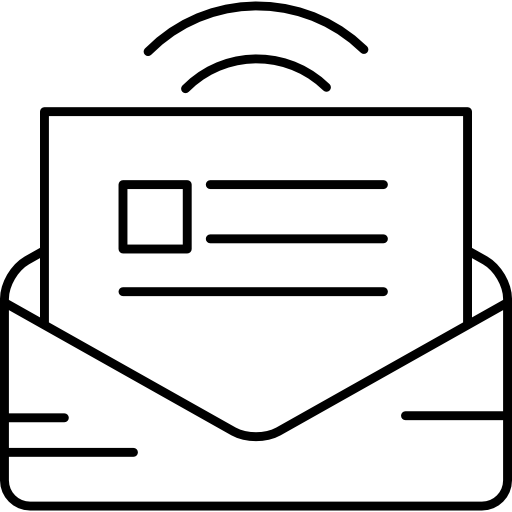 correo electrónico de marketing icono gratis