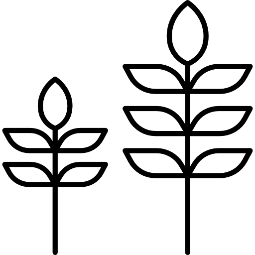 dos plantas icono gratis