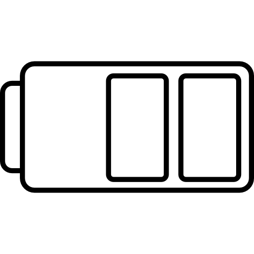 zwei-balken-batterie kostenlos Icon