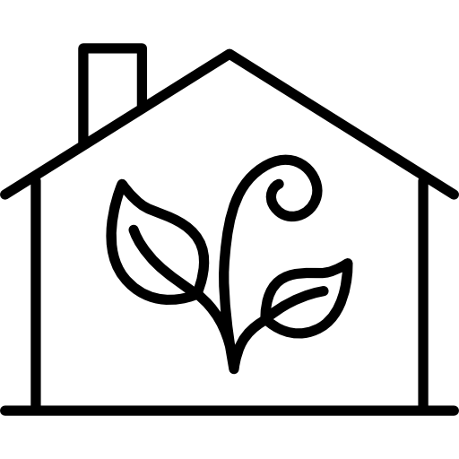 casa ecológica icono gratis