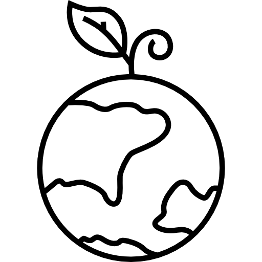 Earth with Leaf - Free nature icons