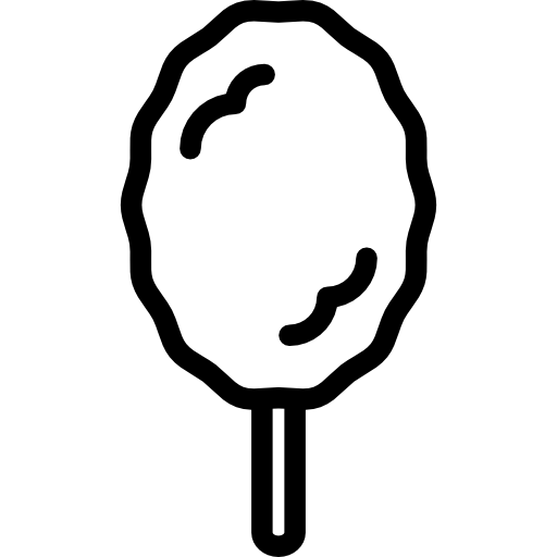 Cotton Candy On A Stick Icon