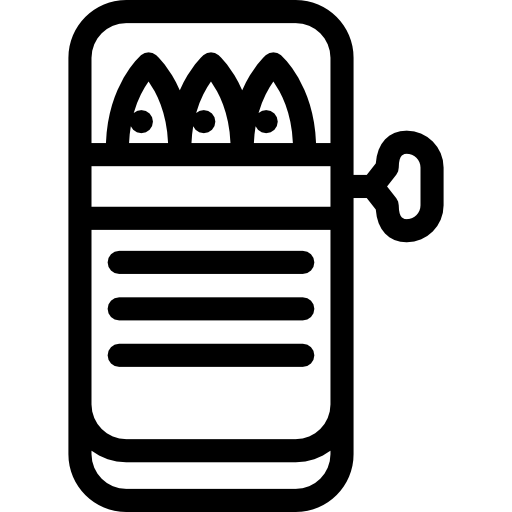 lata de sardindes icono gratis