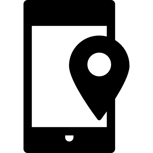 localización geográfica móvil icono gratis