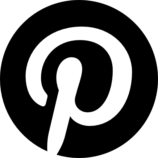 logotipo redondo de pinterest icono gratis