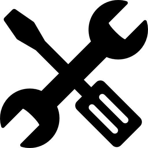 black tool icon