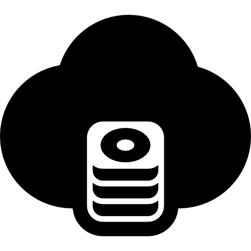 almacenamiento en la nube icono gratis