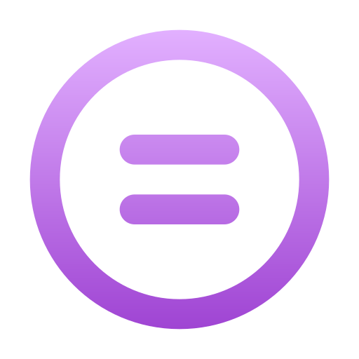 Equal - free icon