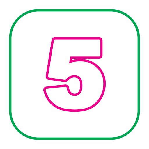 Five free icon Five free icon