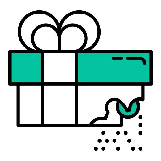 caja de regalo icono gratis