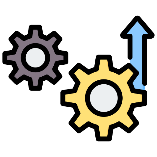 la mejora de procesos icono gratis