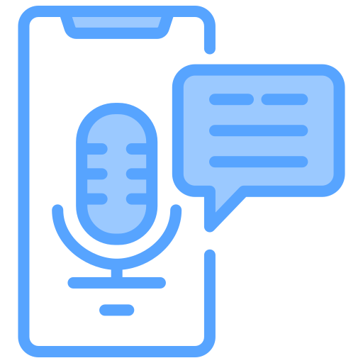 mensaje de voz icono gratis