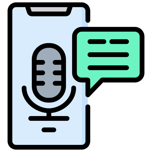 mensaje de voz icono gratis