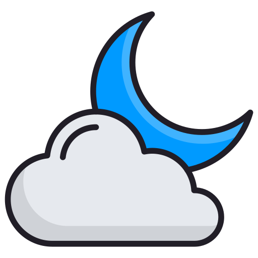 Cloudy night free icon Cloudy night free icon