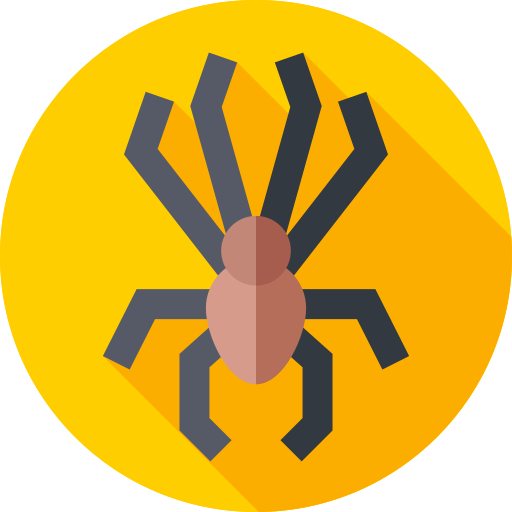 Spider Flat Circular Flat icon