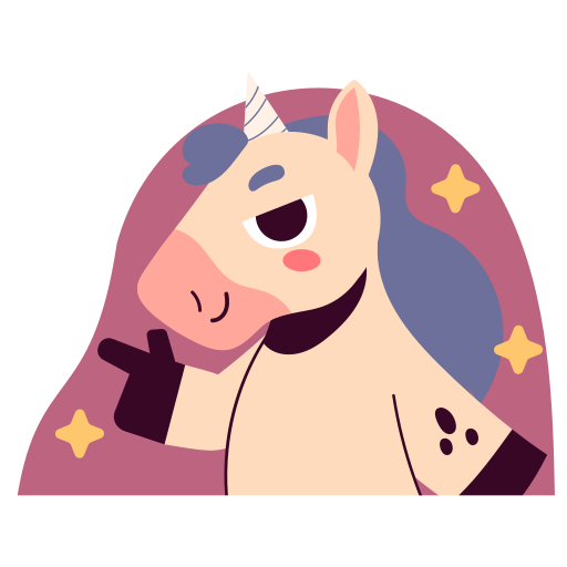 Unicorn free sticker