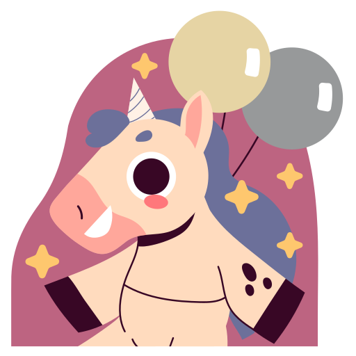 Unicorn free sticker