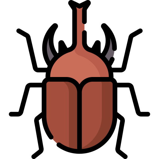 Rhinoceros beetle Special Lineal color icon