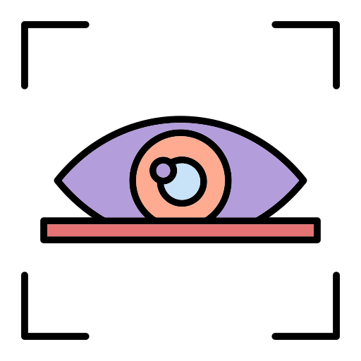 escáner ocular icono gratis