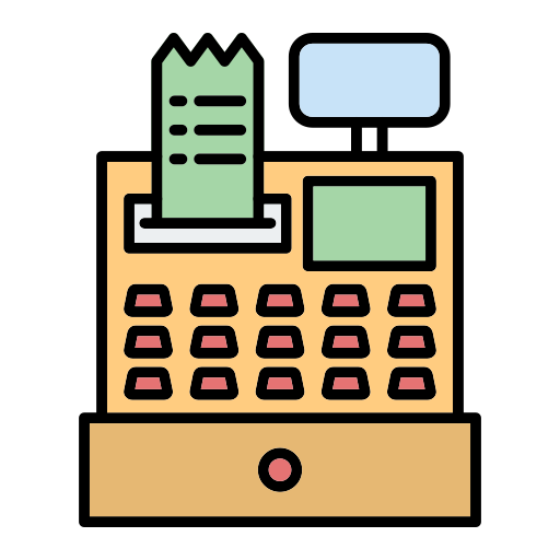 caja registradora icono gratis