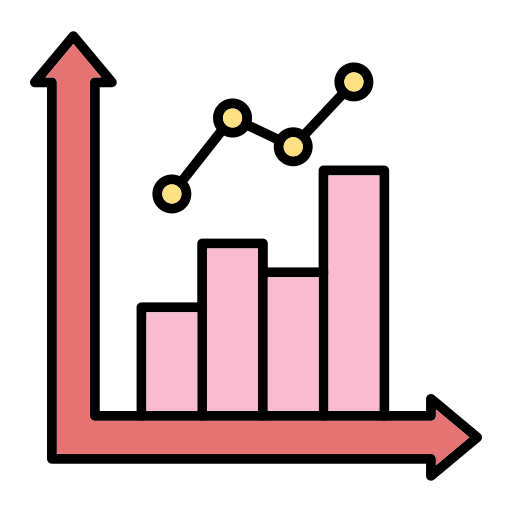 gráfico de barras icono gratis