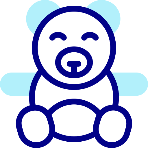 Teddy Bear Detailed Mixed Lineal Color Icon