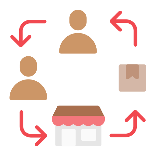 Drop shipping free icon