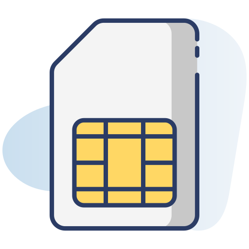 Sim card free icon