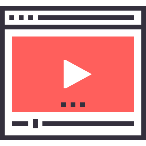 reproductor de video icono gratis