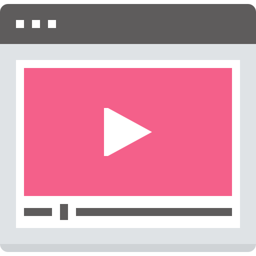 reproductor de video icono gratis