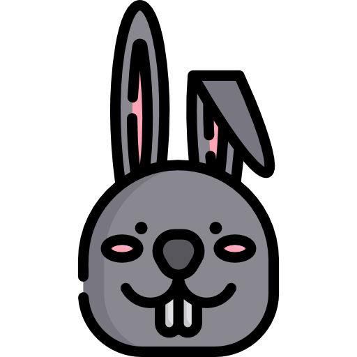 conejo de pascua icono gratis