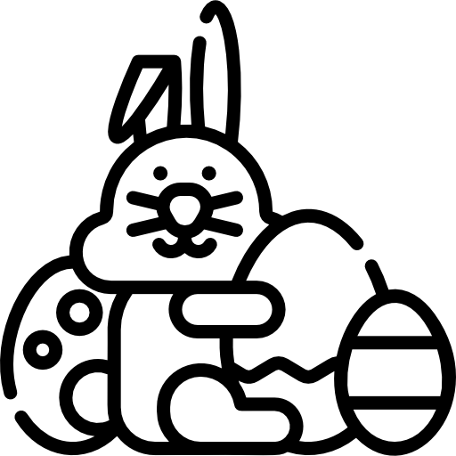 conejo de pascua icono gratis