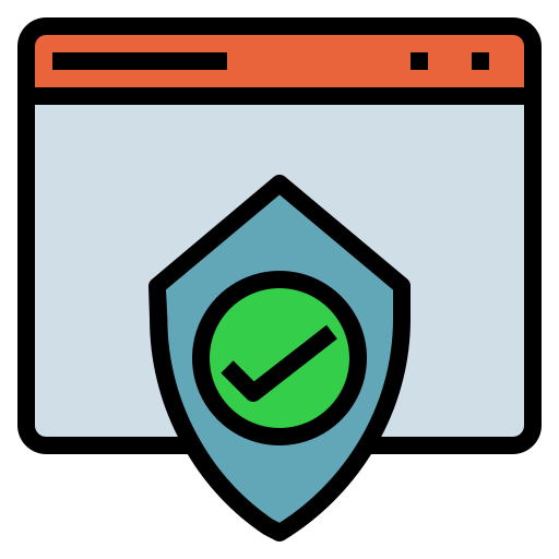 seguridad de internet icono gratis