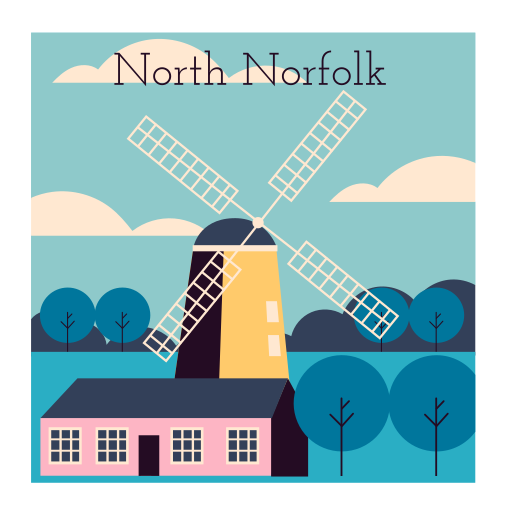 norte de norfolk gratis sticker