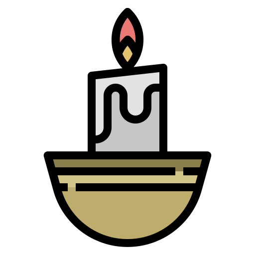 luz de las velas icono gratis