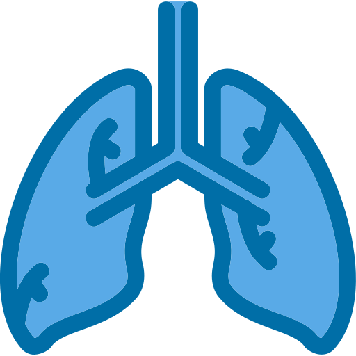 Lungs Generic Blue icon