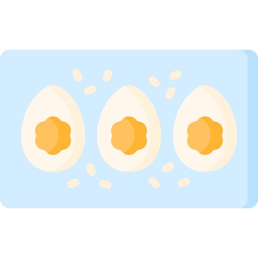 huevos rellenos icono gratis