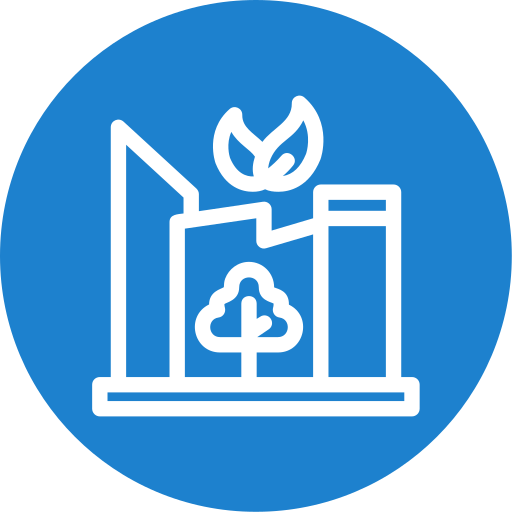 ciudad verde icono gratis