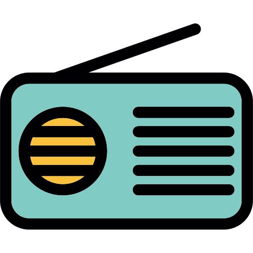 Radio Generic Outline Color icon