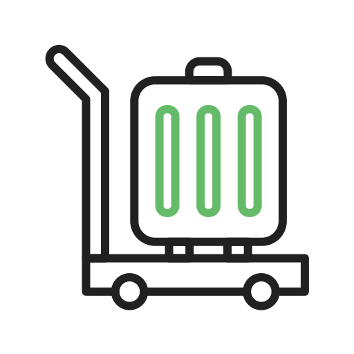 carrito de equipaje icono gratis
