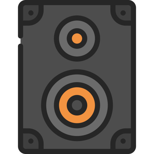 altavoz de música icono gratis