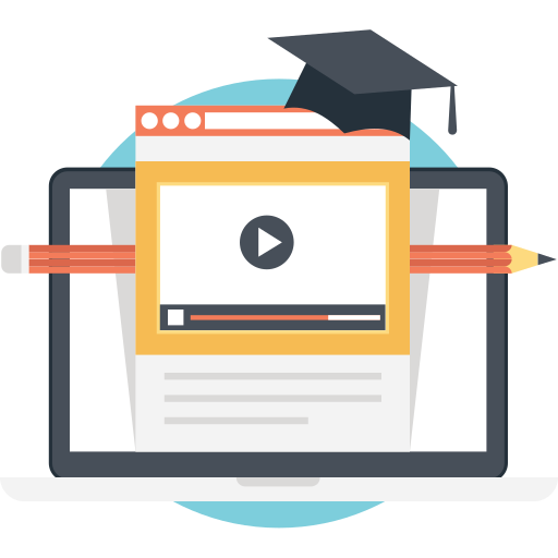 educación en línea icono gratis