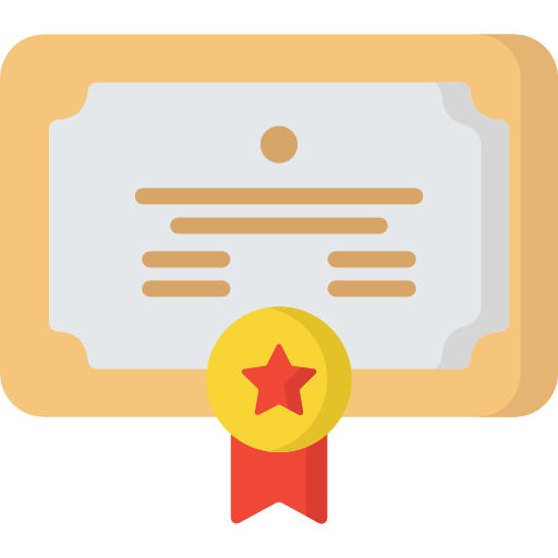 certificado icono gratis