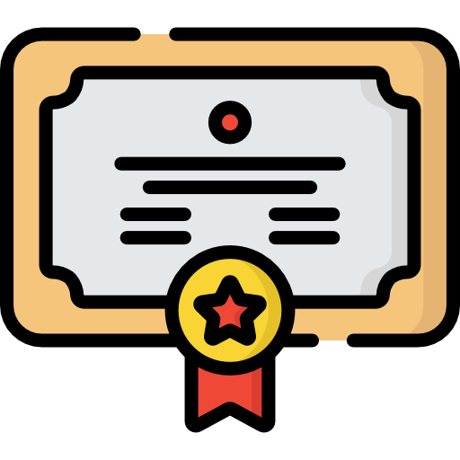 Certificate free icon