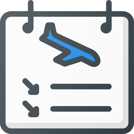 llegadas icono gratis