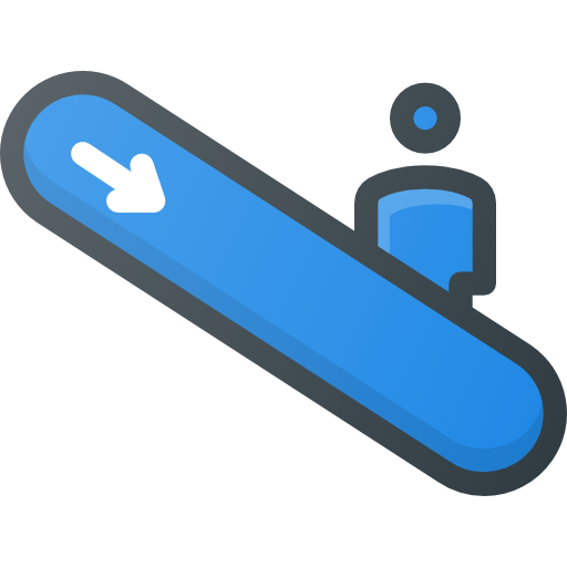 escalera mecánica icono gratis