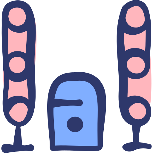 cine en casa icono gratis