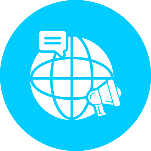 marketing global grátis ícone